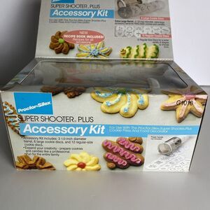 ⭐️ Proctor Silex Super Shooter Plus Kit Cookie Cutter King Size Cookies NEW